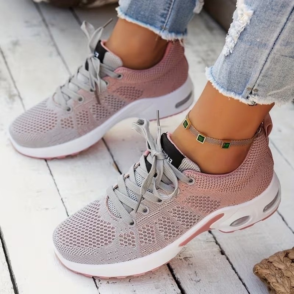 Unbranded Women's Air-Cushioned Running Shoes 42EU/10US‎ Pink Gray Lightweight